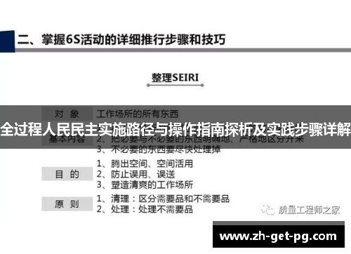 全过程人民民主实施路径与操作指南探析及实践步骤详解