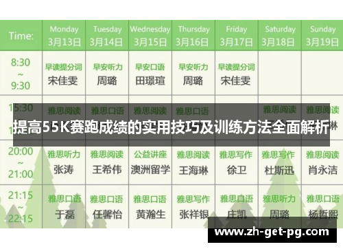 提高55K赛跑成绩的实用技巧及训练方法全面解析