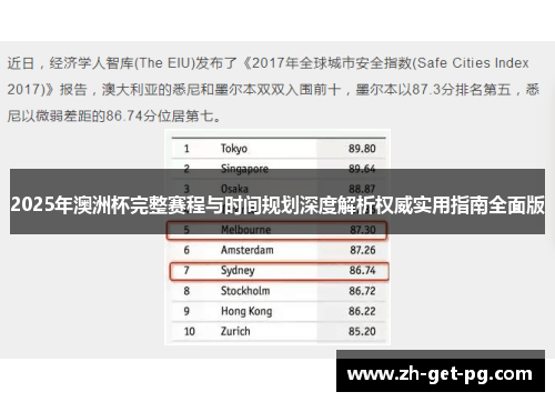 2025年澳洲杯完整赛程与时间规划深度解析权威实用指南全面版 2025年澳洲杯完整赛程与时间规划深度解析权威实用指南全面版
